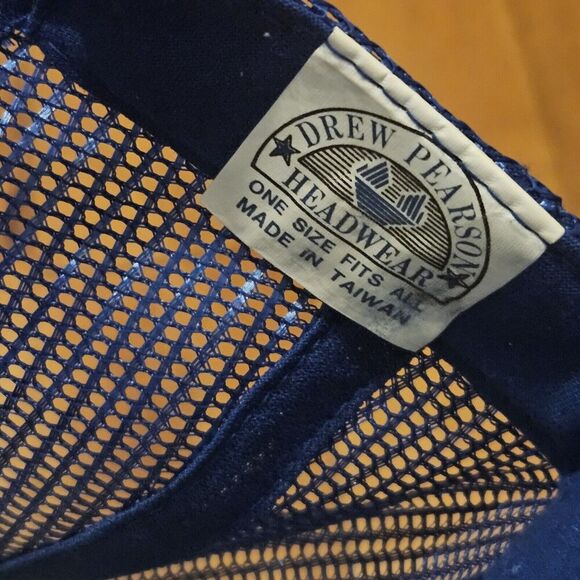 VTG St. Louis LA Rams Drew Pearson Headwear Mesh Trucker Snapback Hat Cap NFL - Picture 7 of 8